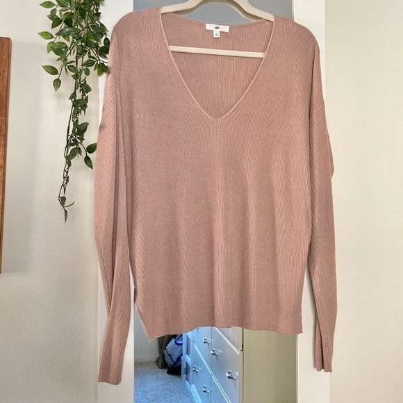 Nordstrom Ribbed V-neck Sweater Women’s Small NWT - Picture 9 of 10